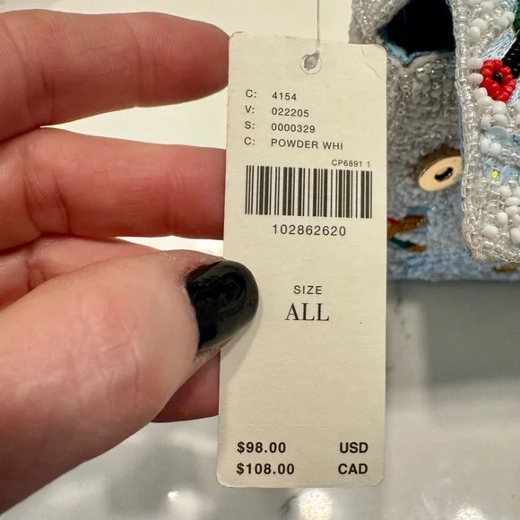 Anthropologie The Fiona Beaded Bag: Winter Icon Edition - Picture 13 of 15